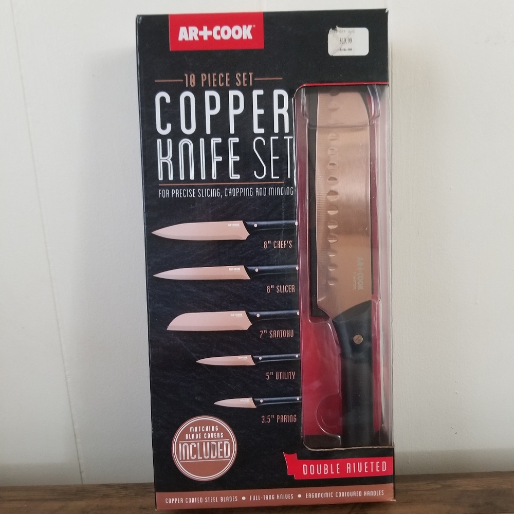 R+Co Copper Knife Set - 10 Piece